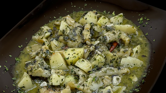 11. Callos desalados de bacalao al estilo Amonaren